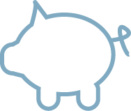 Graphic of piggy bank